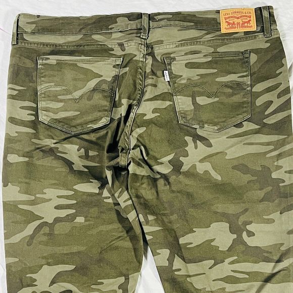 Sexy Plus Levi Signature 711 Skinny Ankle Camo Army Stretch Jegging Jeans 16 - Picture 6 of 11